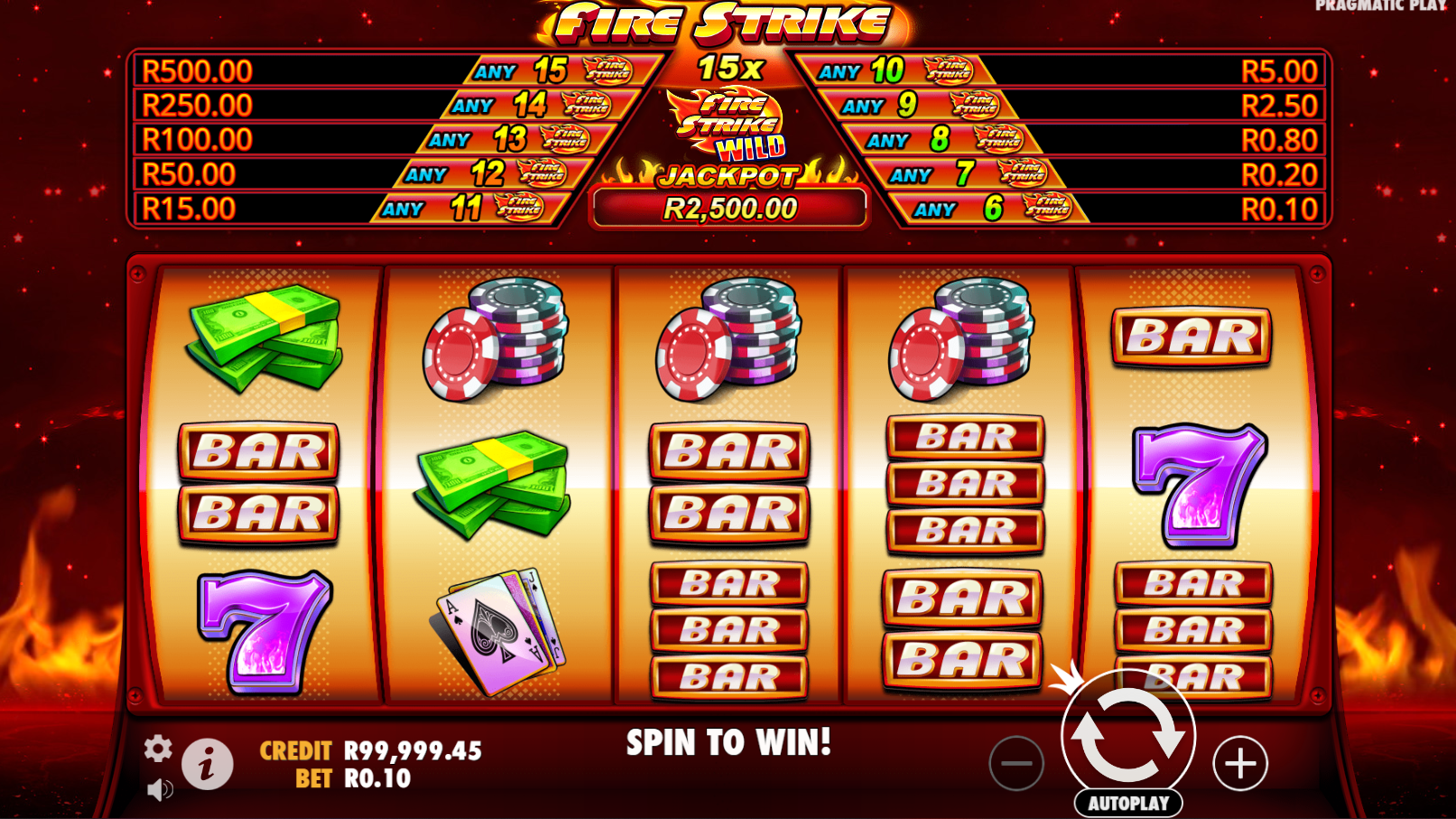 Fire Strike - Game Screen